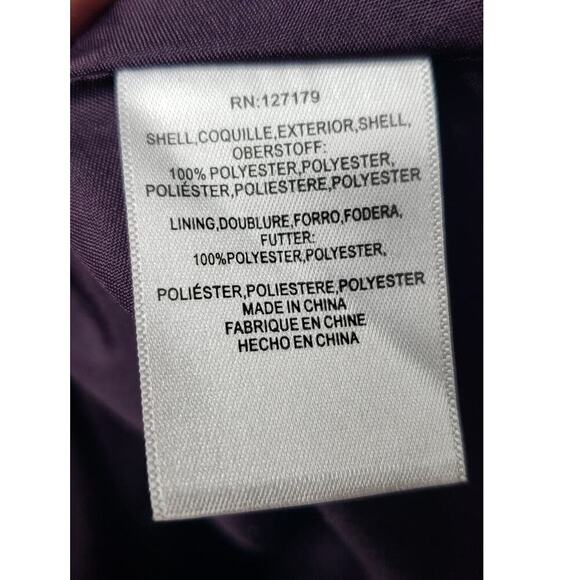 Jenny Yoo Bridesmaid Raisin Purple Flutter Spaghetti Strap Gown Long Dress 8 - Picture 8 of 12